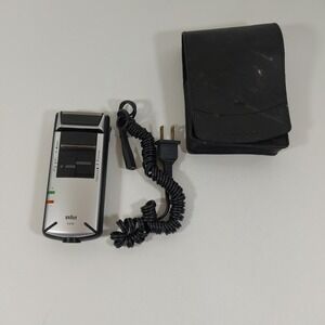 Vintage Braun 5416 Flex Integral Electric Shaver + Case Cover Adapter 5478